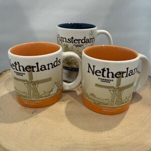 Starbucks Amsterdam and Netherlands 3 oz. Mini Espresso Mugs Demitasse